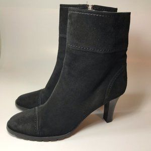 Adrienne Vittadini Black Suede Boots- Size 7.5